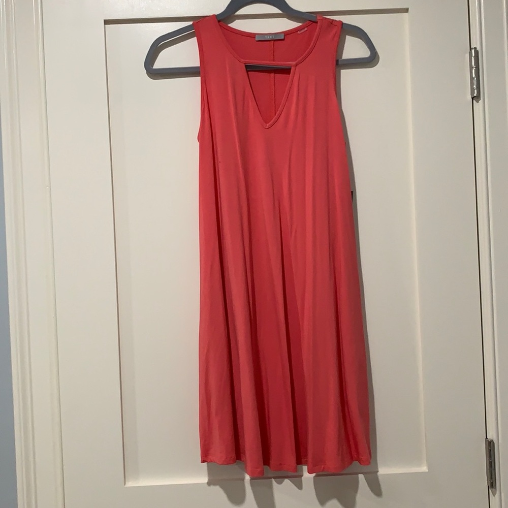 Tart- coral dress